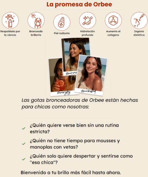 Orbee | Bronceador bebible (natural y vegano)